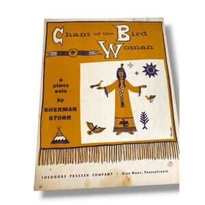 1967 Chant of the Bird Woman Sheet Music A Piano Solo by Sherman Storr